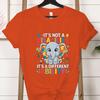 Its A Different Ability Autism Teacher Shirt Autism Awareness Cartoon Design Woman Tshirts Special Education Gift Classic Tops