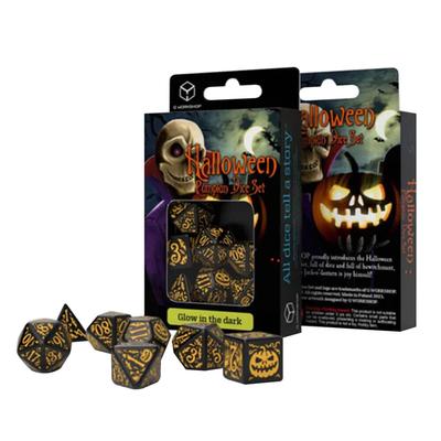 Q Workshop Halloween Tekvica 7-dielna sada kociek