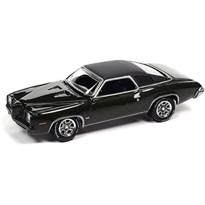 Johnny Lightning 1/64 Scale Pontiac Grand Am 1973 Golden Olive Diecast Model Car