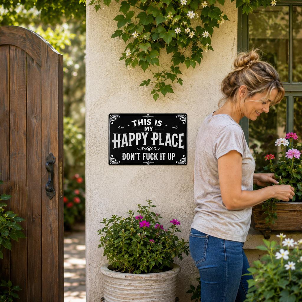 Decorative Garden Sign for Outdoor Yard Patio Wall Decor