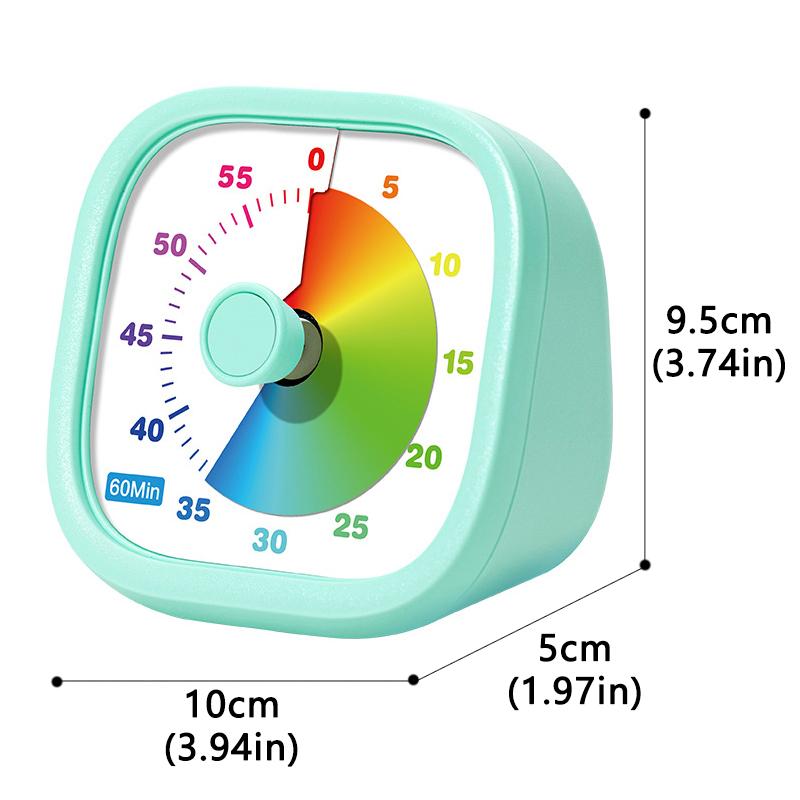 Toys Educational Classroom Visual Timer Time Management Countdown Tools 60-Minute Silent Desk Timer Homeschool Study Tool Kids