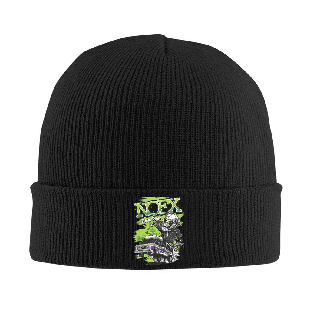 Nofx Warme Strickmütze Winter Strickmütze Beanie Mütze Skullies Beanies Hip Hop Mützen für Unisex