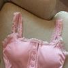 Women's Summer Lace Camisole Tank with Built-in Bra Pads