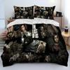 The Last of Us Horror TV Game Pedro Bed Ensemble Quilt Cover Bed Collection Quilt Cover Pillowcase Comforter king Queen Dimension Size Boys Adult