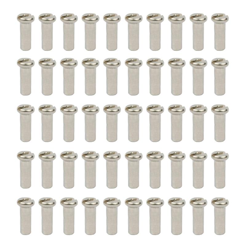 50PCS Brass Spoke Nipple 14G 13G 12G Mountain Road Bicycles Wheel E-bike Scooter Bike Spoke Cap Brass Bike Part Coated