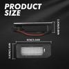 2pcs LED Plate License Light Full White Kit For 11-20 Mitsubishi Outlander Sport
