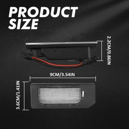 2pcs LED Plate License Light Full White Kit For 11-20 Mitsubishi Outlander Sport
