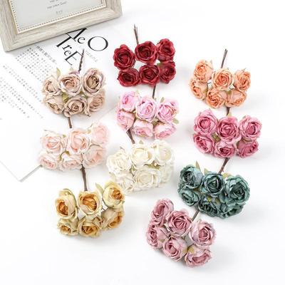 Mori Style Silk Rose Flower Heads for DIY Wreath, Headdress, and Corsage Accessories