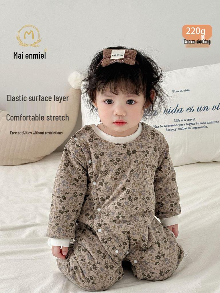 Mai Enmi'er 220g Cotton Baby Jumpsuit for Autumn/Winter - Warm Class A Newborn Romper