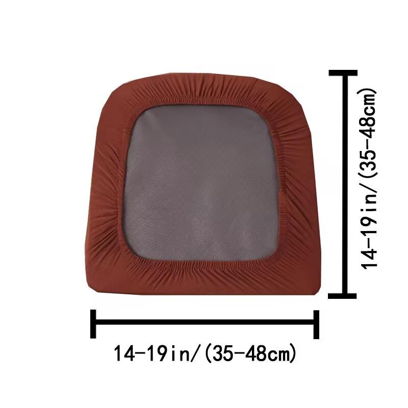 1PC Stretch Elastic Dining Room Chair Seat Covers Removable Washable Chair Seat Cover Protector Cushion Slipcover