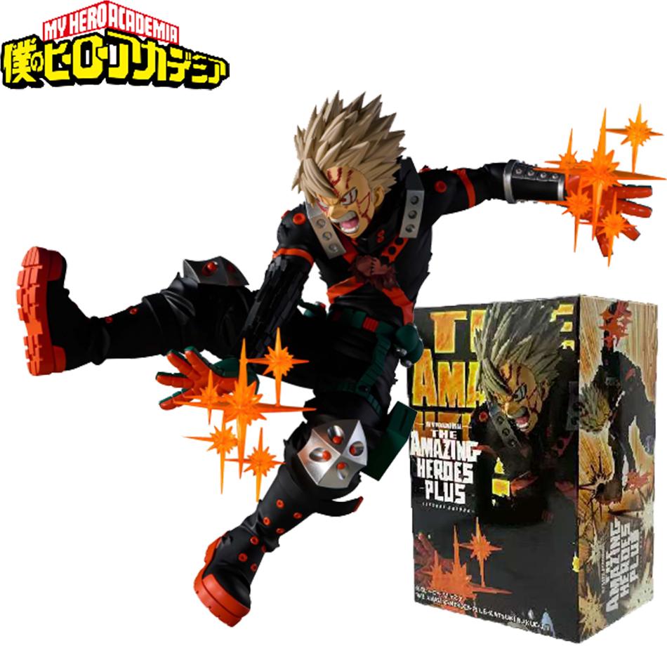 New My Hero Academia Anime Model Katsuki Bakugou 18Cm Action Figure The Amazing Hero Plus Anime Character Playthings Collection Presents