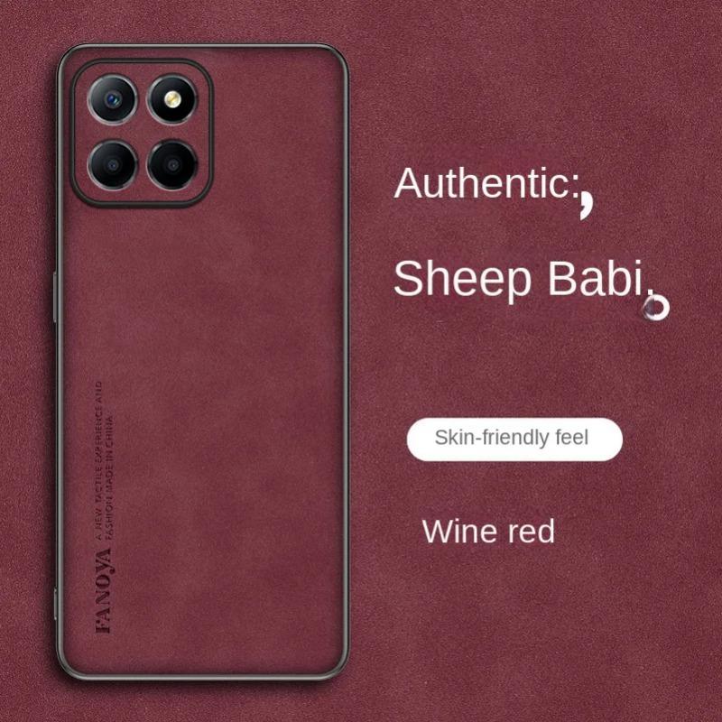 Sheepskin Leather Phone Case For Honor X8C X8B X9C Smart X7C Magic7 Lite 7pro X60 Pro Matte Silicone Shockproof Protection Cover