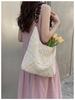 Handmade Crochet Underarm Tote Bag - Casual Lazy Style Shoulder Bag