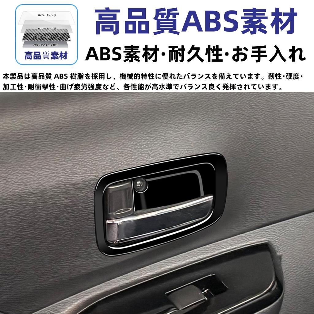 Cubiertas de manijas de puerta interior Glealcco para la nueva Serie Roox 40 (Negro)