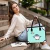 Cute Penguin Print Tote Bag Casual Daily Shopping Handbag Lightweight Reusable Shoulder Bag for Women
