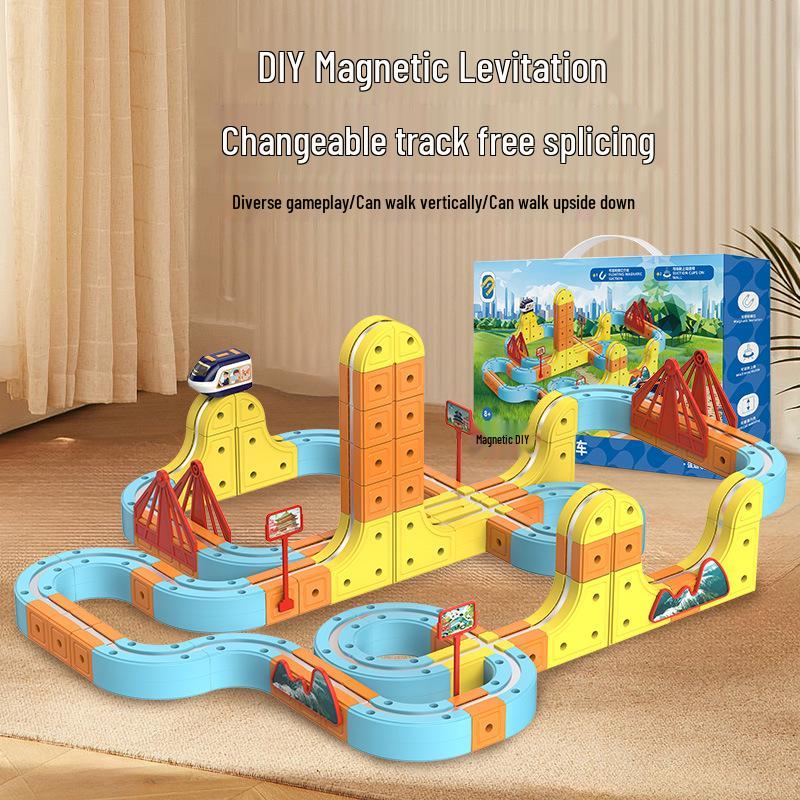 Electric Magnetic High-Speed Train Set for Kids - DIY Changeable Track Toy