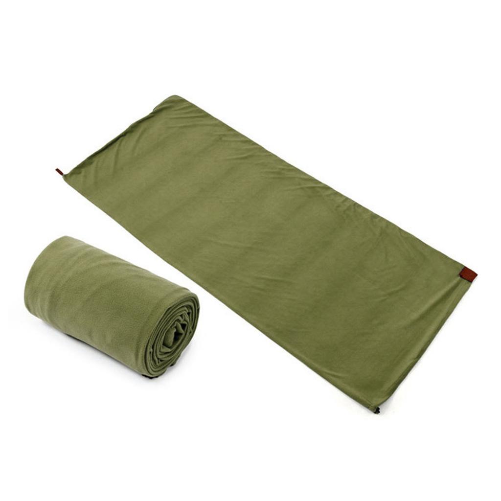 Portable Ultra-light Grab Fleece Sleeping Bag Outdoor Camping Travel Personal Warm Sleeping Bag Liner Camping Sport Accessories