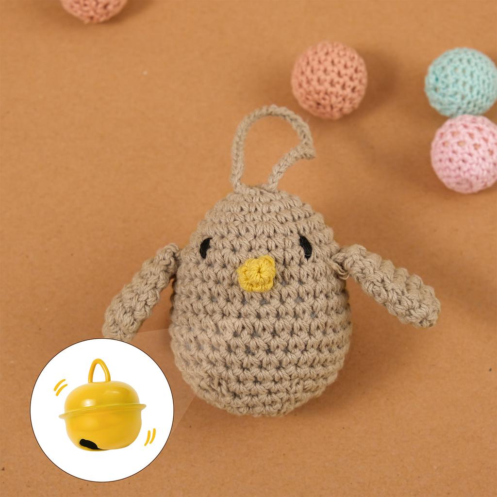 Creative Hand-Knitted Rattle 0-1 Year Old Baby Rattle Toy Child Soothing Can Bite Hand-Held Rattle Gift