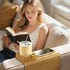 Couch Arm Tray Table, Foldable Sofa Armrest Tray Table For Couch, Flexible And Anti-Slip Couch Arm Cup Holder Tray, Portable Sofa Arm Table Tray