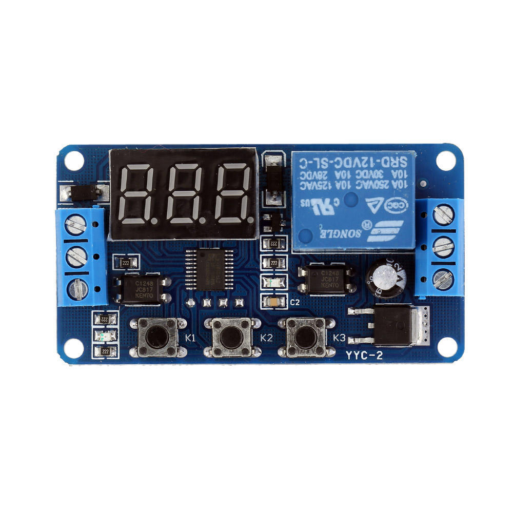 LED Digital Display Delay Timer Switch// Relay Module DC5V~36V Adjustable New