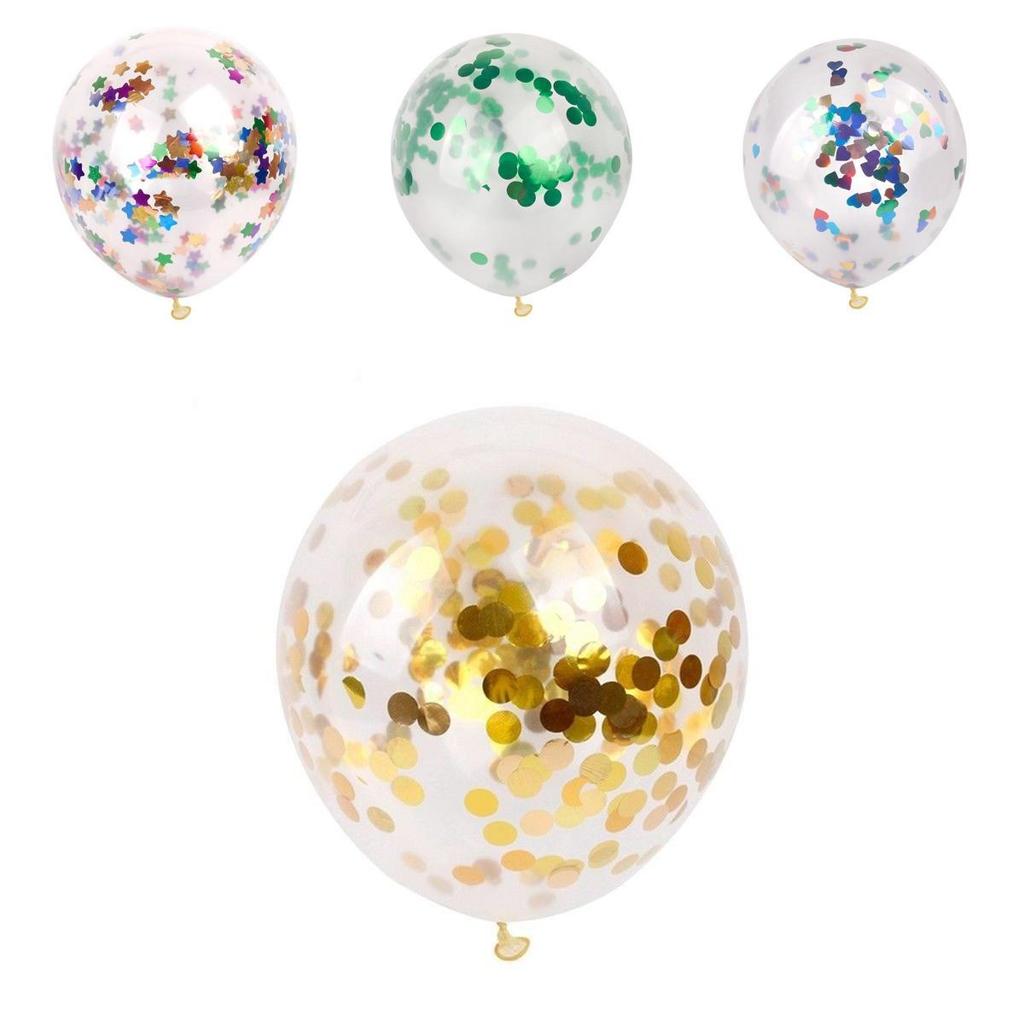Stylish 12" Confetti Balloon Latex Helium Ideal For Dance Party And Wedding Celebrations