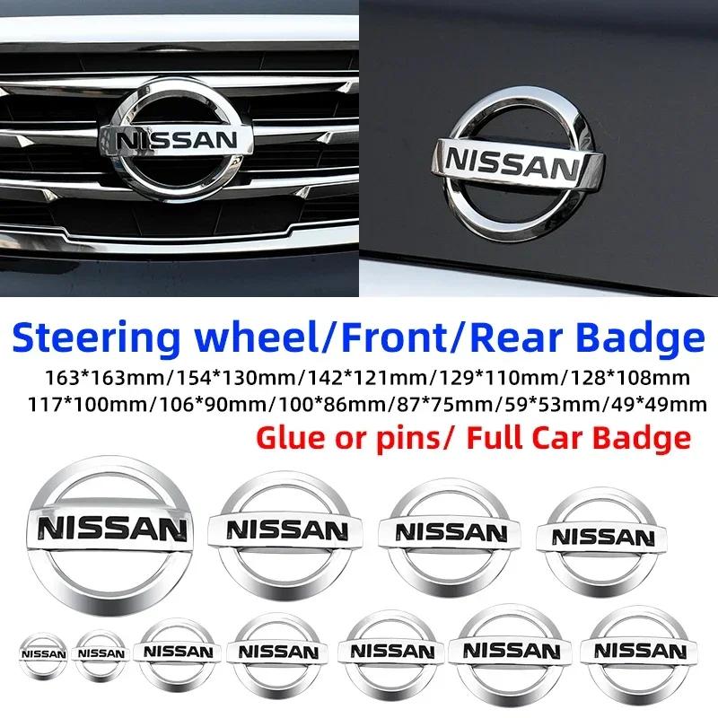 Auto Frontgrill Heckklappe Emblem Logo Aufkleber Lenkrad Abzeichen Für Nissan Juke Leaf Micra Altima Maxima Patrol Sentra Teana