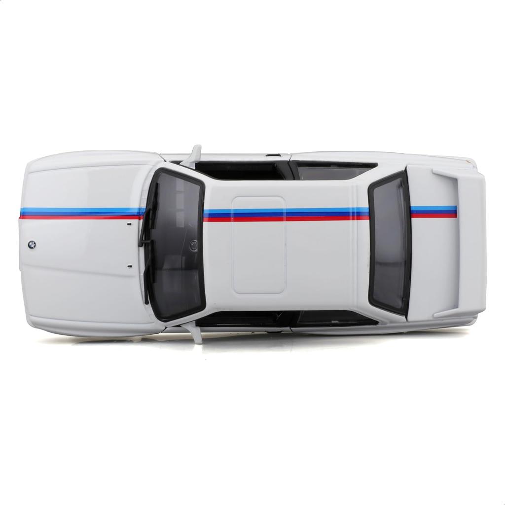 Bburago 1/24 scale BMW M3 (E30) 1989 White / Diecast Model Car, Finished Product, 21100 W