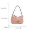 Premium pink underarm women's bag 2025 new portable Internet celebrity explosion shoulder bag fashionable simple dumpling bag