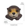 Cross-Border Outdoor Garden Pond Decor: Floating Otter Head Resin Craft.