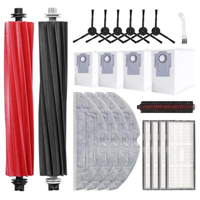 A65T-For Roborock S8 Pro Ultra Robot Vacuum Cleaner Main Side Brushes HEPA Filters Dust Bags Mop Pads Accessories Kit
