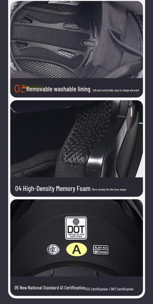 ORZ Bluetooth Flip-up Dual Visor Motorcycle Helmet for Men & Women, HD Full Face, Wingxin Certified for All Seasons.