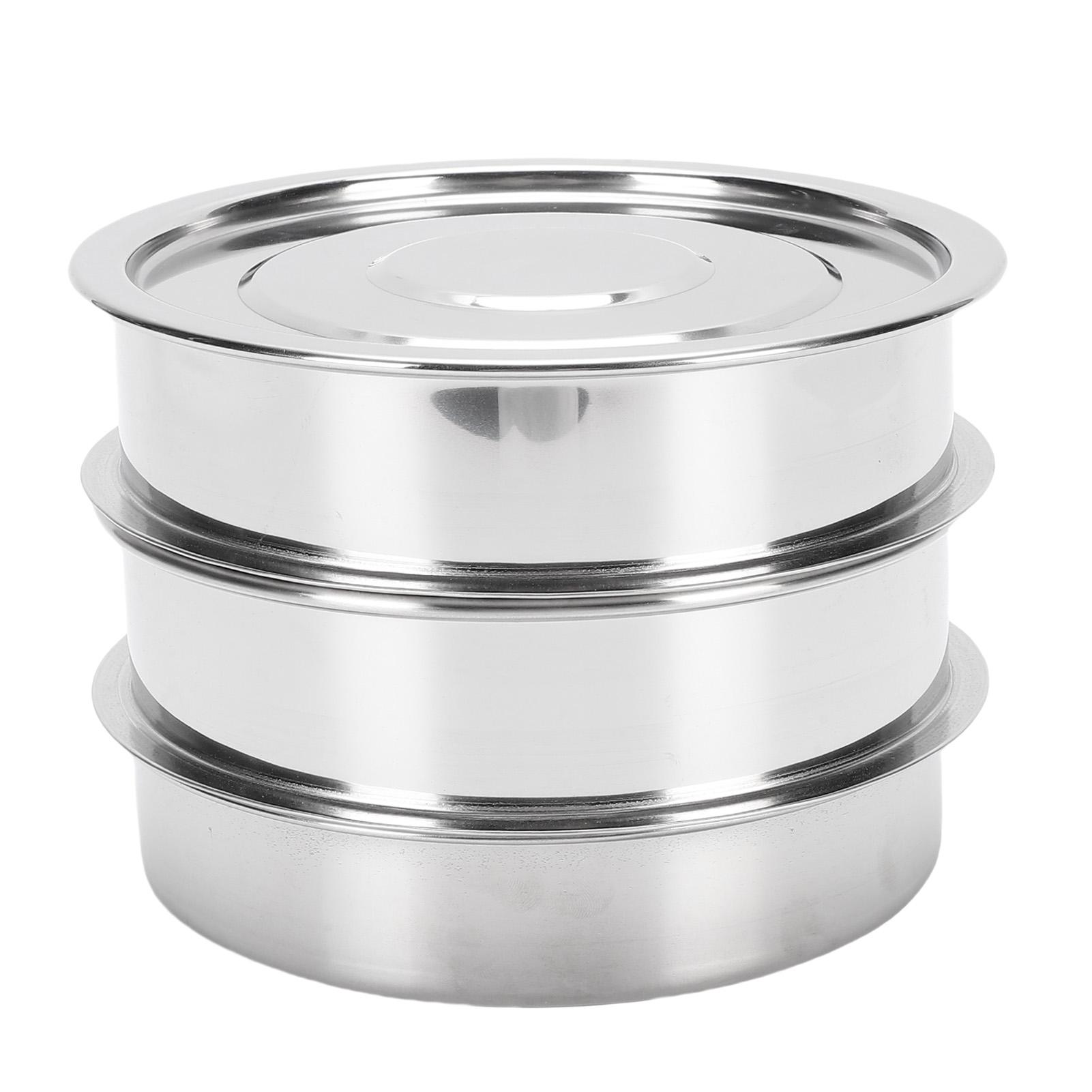 Stackable Sprouting Kit 6.7in Diameter Stainless Steel Mesh Germination Tray Sprout Grower with Lid Base for Beans Peas Broccoli