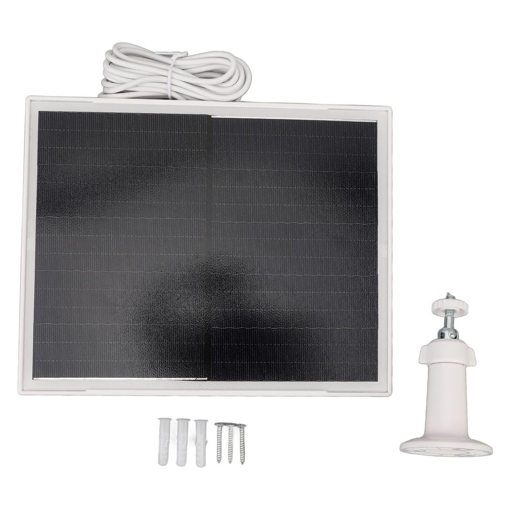 Väggsolpanel Väderbeständig Låg strömförbrukning Typ C Solcellsladdningspanel för dörrklocka