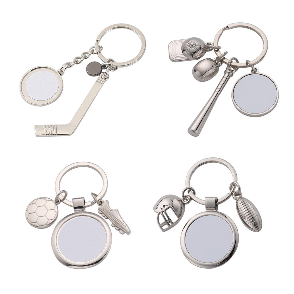 Sublimation Blank Keychain Metal Keyring Heat Transfer Keychain for Christmas
