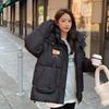 Cotton Coat Women's Short New Cotton Jacket Korean Style Loose Cotton Coat Women's Bread Coat Winter Large Size Hooded Jacket