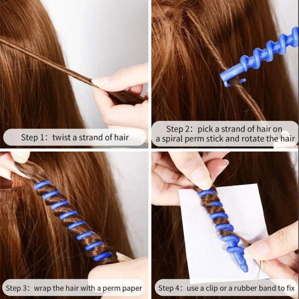 Arricciacapelli Magici Professionali per Capelli Ricci Fai da Te Barra per Permanente a Freddo Arricciacapelli Donna Signora Ragazza