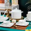 AQ All White Jingdezhen Ceramic Tableware Set
