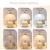 Cream Style Flower Bud Table Lamp Glass Cover Plugged In Nordic Table Lamps Ceramic Base Decorative Bedside Lamp