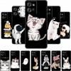 Handyhülle Für Motorola Moto G 2025 Hülle Cartoon Schwarzes Silikon Weiches TPU Rückseite Für Motorola Edge 50 Neo S50 G75 Hülle G 75