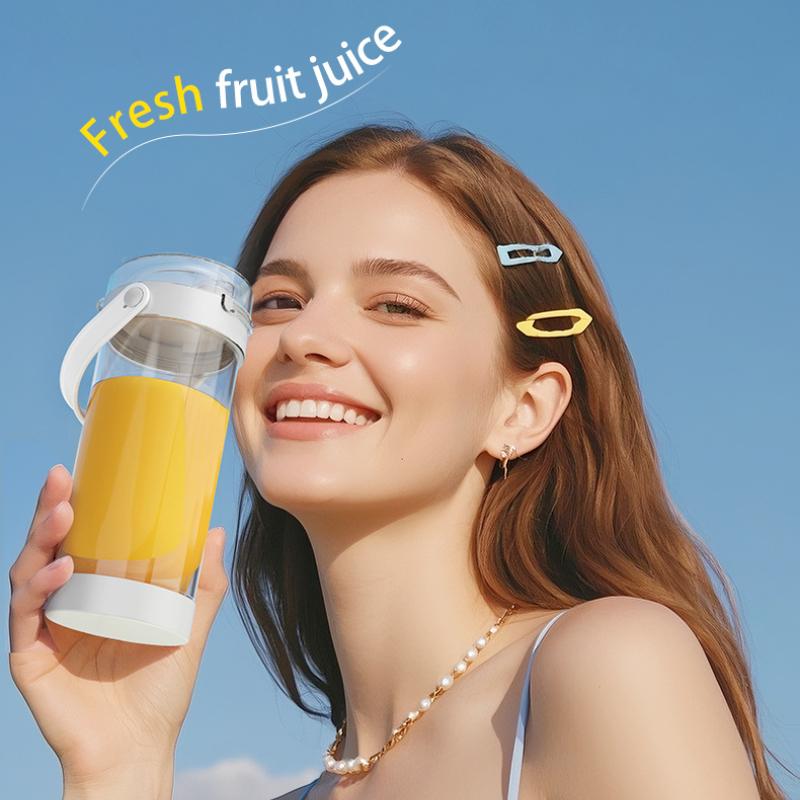 600ML Small Household Portable Juicer USB Rechargeable Electric Juicer Mini Juice Cup Multi Functional Dual Use Fruit Juice Cup