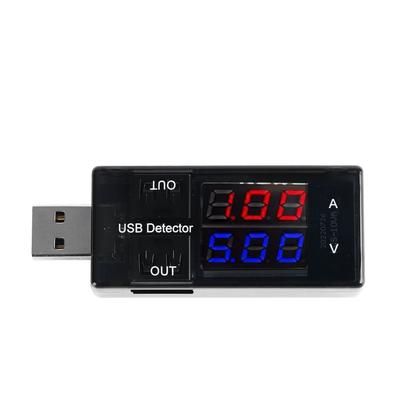USB-Tester Hohe Genauigkeit Dual-Display USB-Multimeter für Spannung Strom Kapazität 3?20V 0?3A