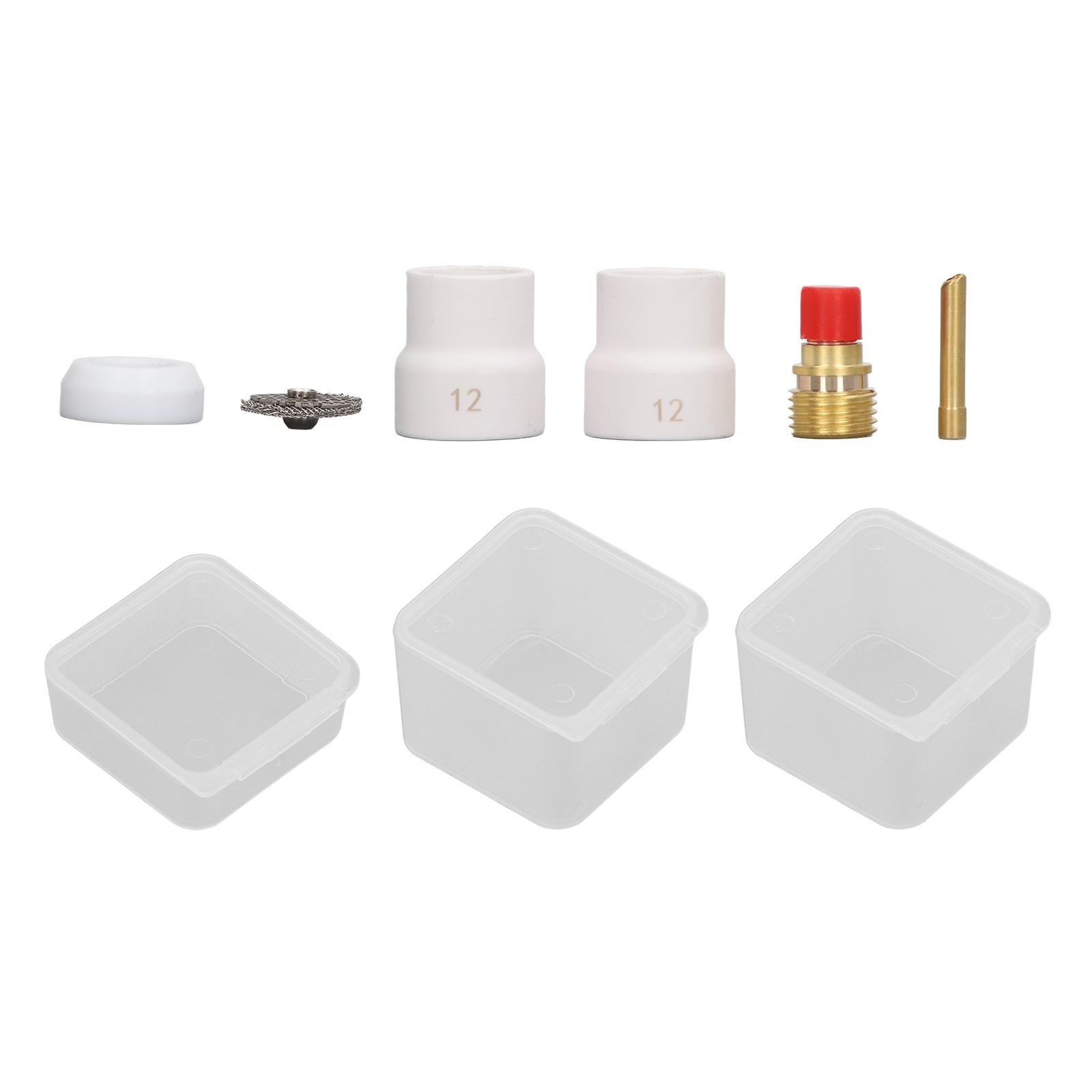 

Набор адаптеров для сварочной горелки 6 шт. Медный PTFE Стандартный размер Набор адаптеров для TIG сварочной горелки для замены