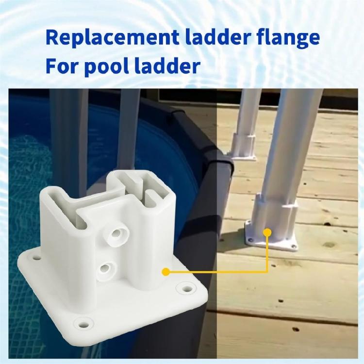 Weather Resistant Pool Ladder Flanges Pool Replacement Part Ladder Repair Flanges Resin Texture for All Conditions