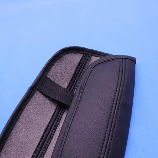 Black Center Console Lid Armrest Cover Black For Honda Civic 8th 2006-2011