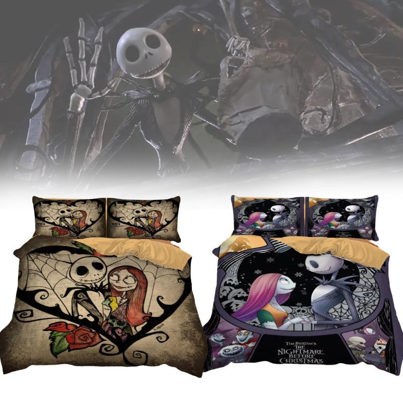 Nightmare The Before Christmas Duvet Quilt Cover Bedding Single Double King Size