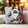 HHelluva Boss Loona Hellhound Teen Demon  Pillow Case Square DoubleSided Sofa Cushion Cover Bedroom Bedside Pillow