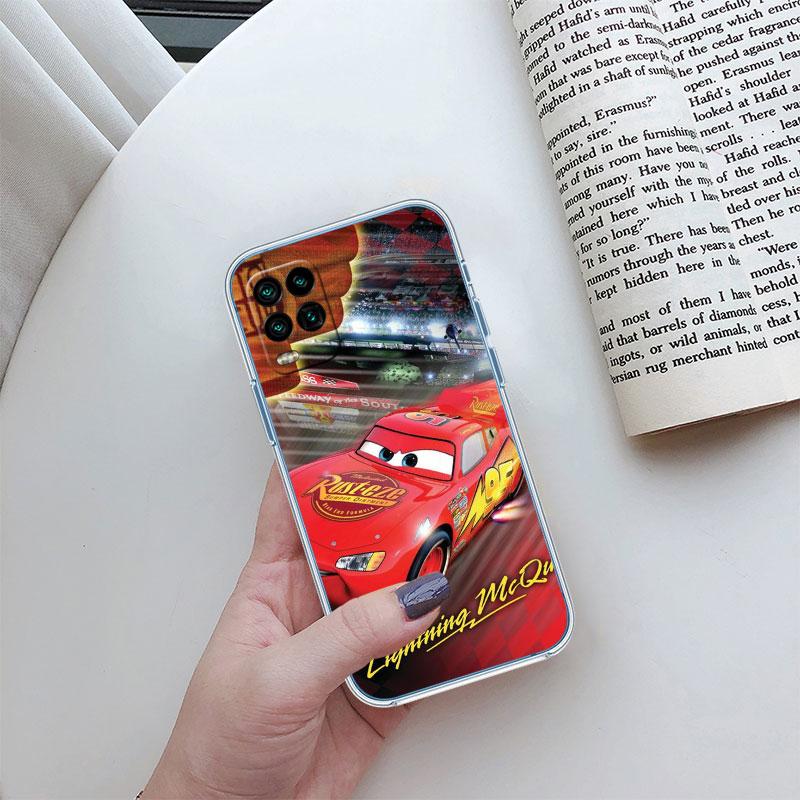 Cars Lightning McQueen Transparent Phone Case for Samsung Galaxy A04 A04S A14 A23 A34 A54 M23 M33 M52 M53