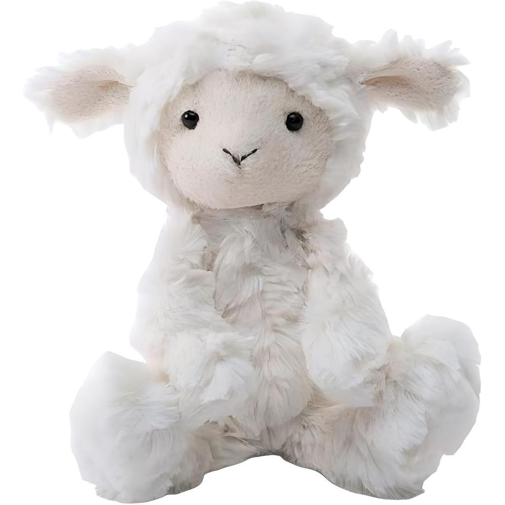 JELLYCAT Farm Animal Series Squiggles Rolled Sheep Comforting Doll Plush Doll 18cm Height
