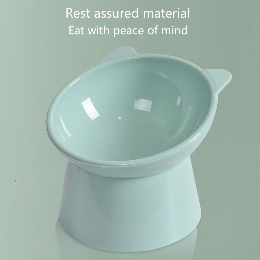 Raised Cats Bowls Small Dog 45° Tilted Dish with Stand Feeders for Dog Cats