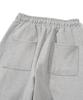 KNITTED Curved Training Pants Melange Grey